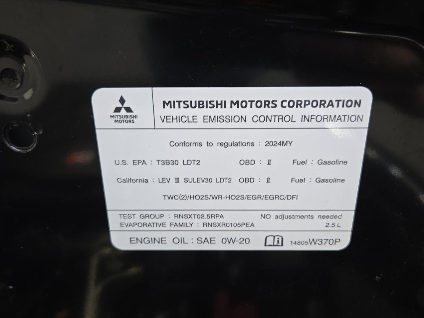 2024 Mitsubishi OUTLANDER SE BLACK EDITION FWD