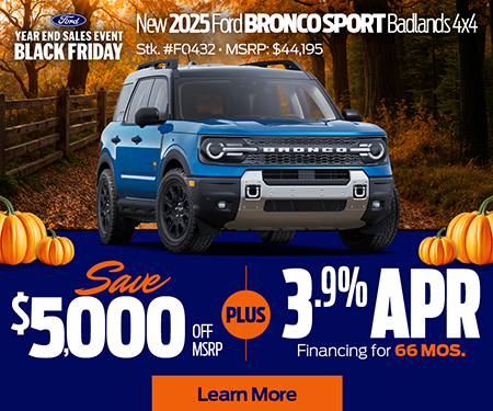 2025 Ford Bronco Saving Offer