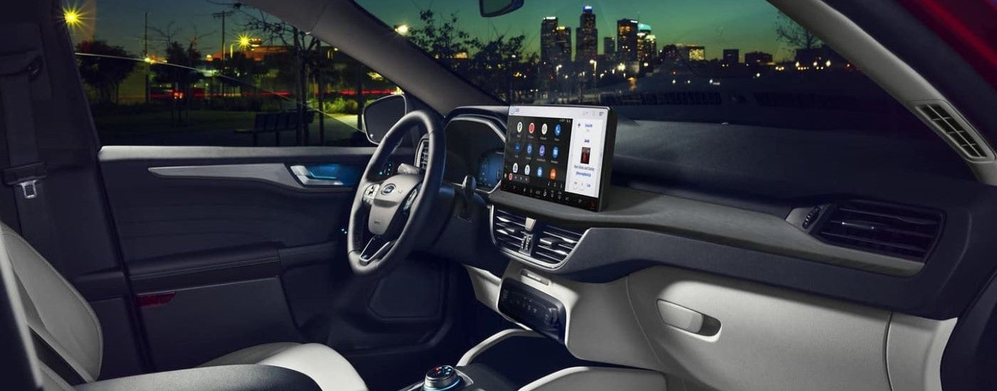 Infotainment display and dashboard in a 2024 Ford Escape for sale